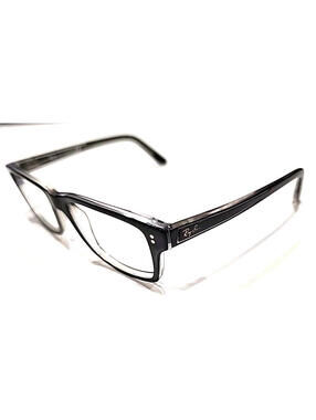 Ray Ban RB5225 2034 No Lenses Black Rectangle Eyeglasses 52-17 140